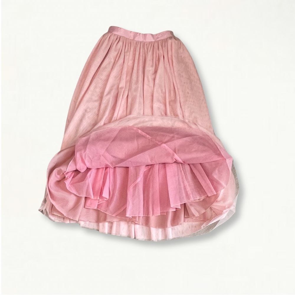 Ballet Pink Handmade Bridesmaid Tulle Skirt Floor Length Blush Wedding Skirt - Picture 13 of 16